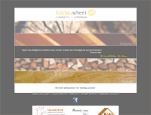 Tablet Screenshot of holzbau-schenk.com